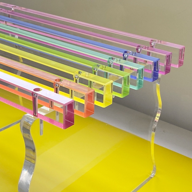 Custom Acrylic Entryway Bench