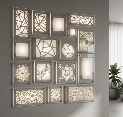 Custom Acrylic Wall Panels and Light Diffusers
