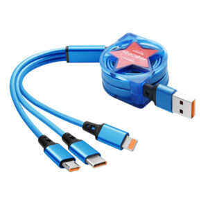 USB Charging Cable Retractable 3 in 1