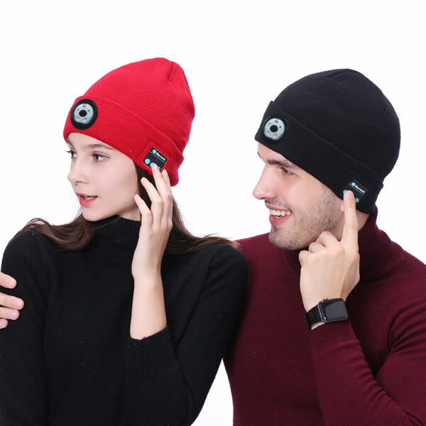 Knit LED Bluetooth Beanie Hat