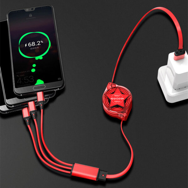 USB Charging Cable Retractable 3 in 1