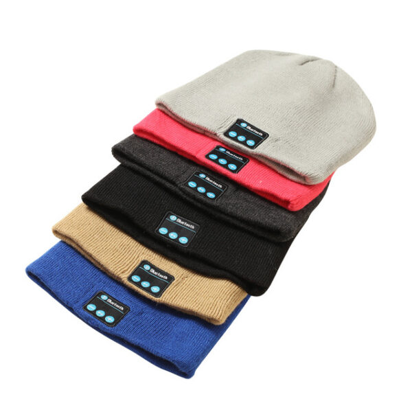 Wireless Bluetooth 5.0 Knit Beanie Hat Warm Hat – Custom Logo Winter Beanie with Built-in Stereo Speakers