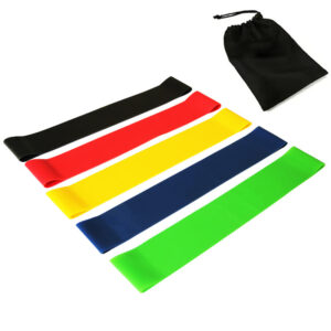 5pcs Multi-Color Latex Exercise Long Resistance Loop Bands