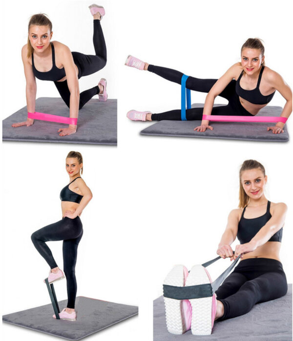 Yoga Fitness Exercises Natural Latex Resistance Loop Band