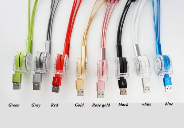 3 in 1 Retractable Fast Charging Cable
