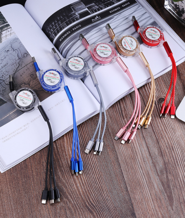 3 in 1 Retractable Fast Charging Cable