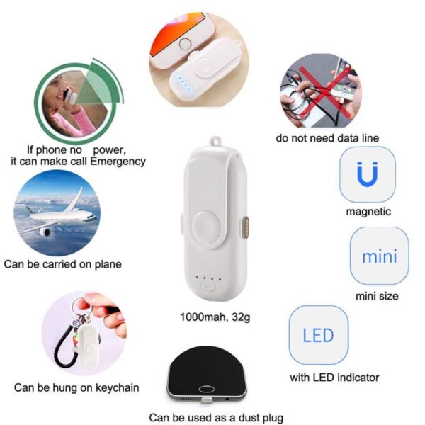 4 in 1 finger capsule charger magnetic wireless power bank