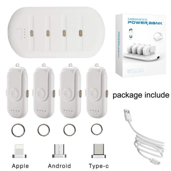 4 in 1 finger capsule charger magnetic wireless power bank