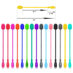 12 Silicone Cleaning Bottle Brush -BPPP0056.1 Custom 12" Silicone Cleaning Bottle Brush with Logo Imprint