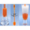 Custom 12" Silicone Cleaning Bottle Brush with Logo Imprint
