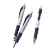 15774151722_1827446057 Custom Click Action Ballpoint Pens with Rubber Grip and Logo Imprint