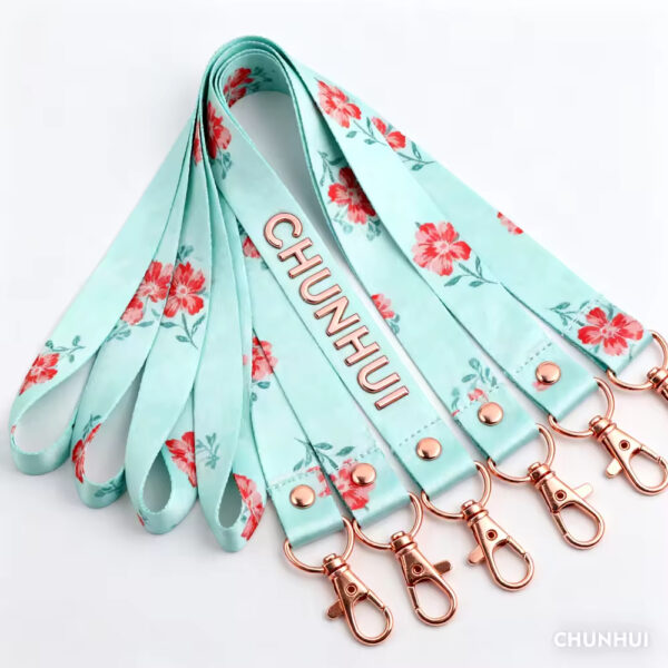 Custom Printed Lanyard with Metal Clasp and Logo