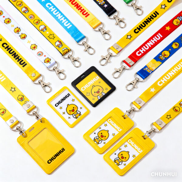 2 حبل مطبوع مخصص بحامل شارة هوية مطبوع حسب الطلب