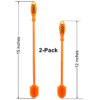 Custom 2 Pack BPA Free Silicone Cleaning Bottle Brush Set with Logo
