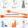Custom 2 Pack BPA Free Silicone Cleaning Bottle Brush Set with Logo