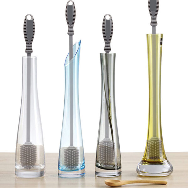 2Stück pro Set BPA Free 12 & 15 Silikon Reinigungsbürste für Flaschen -BPPP0058.3 Benutzerdefinierte 2 Pack BPA frei Silikon Reinigung Flasche Bürstenset mit Logo