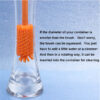 Custom 2 Pack BPA Free Silicone Cleaning Bottle Brush Set with Logo