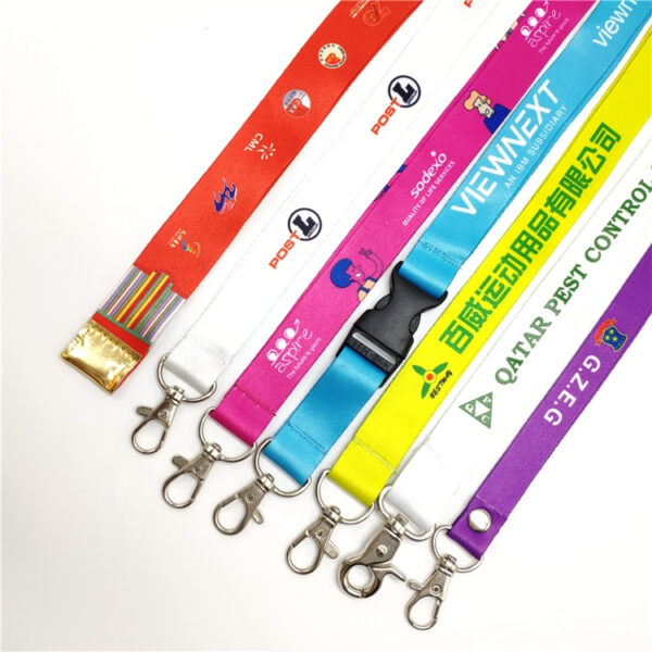 5 Individuell bedrucktes Polyester-Schlüsselband mit Logo