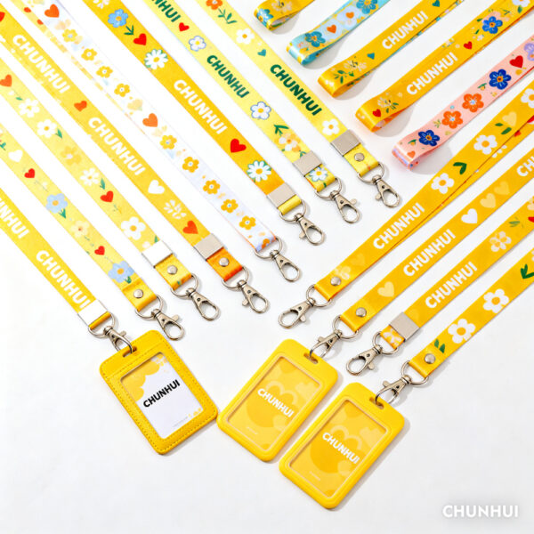 5 حبل مطبوع مخصص بحامل شارة هوية مطبوع حسب الطلب