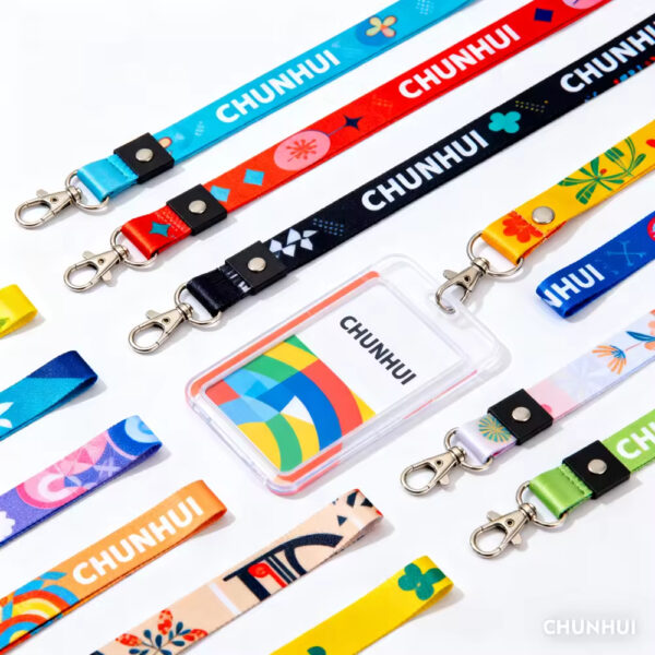 5d85df88-eedd-46a7-abda-86d35928e672 Custom Printed Lanyard with Badge Holder and Metal Clasp