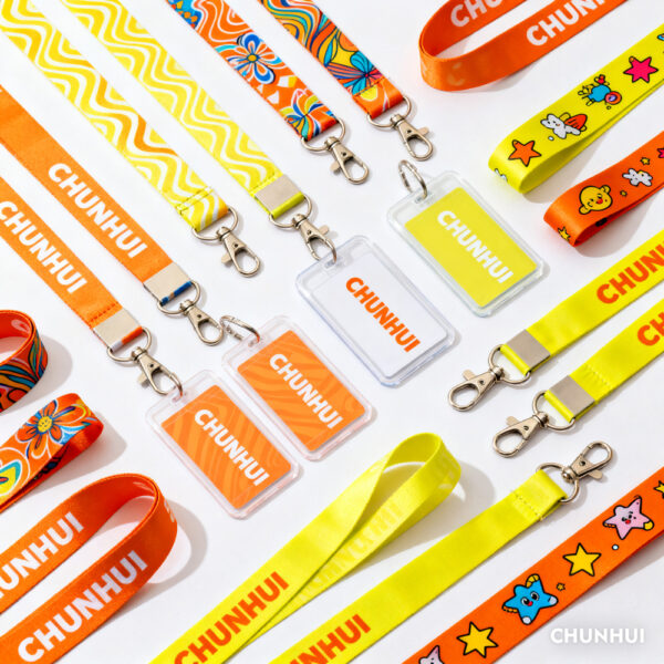 6 حبل مطبوع مخصص بحامل شارة هوية مطبوع حسب الطلب