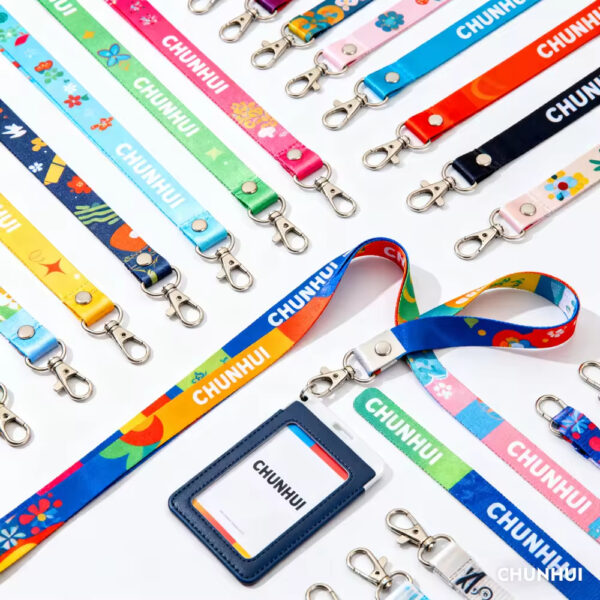 6825d579-bdf3-4ac3-9fe3-def7983ea30c Custom Printed Lanyard with Badge Holder and Metal Clasp