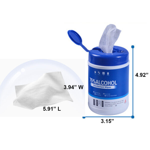 Toalhetes húmidos com álcool em embalagem de lata -BPPP0049.4 Toalhetes húmidos com álcool personalizados em caixa com rótulo com logótipo