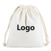 BPAS001-01 Custom Cotton Drawstring Bags for Gift Packaging and Promotional Use