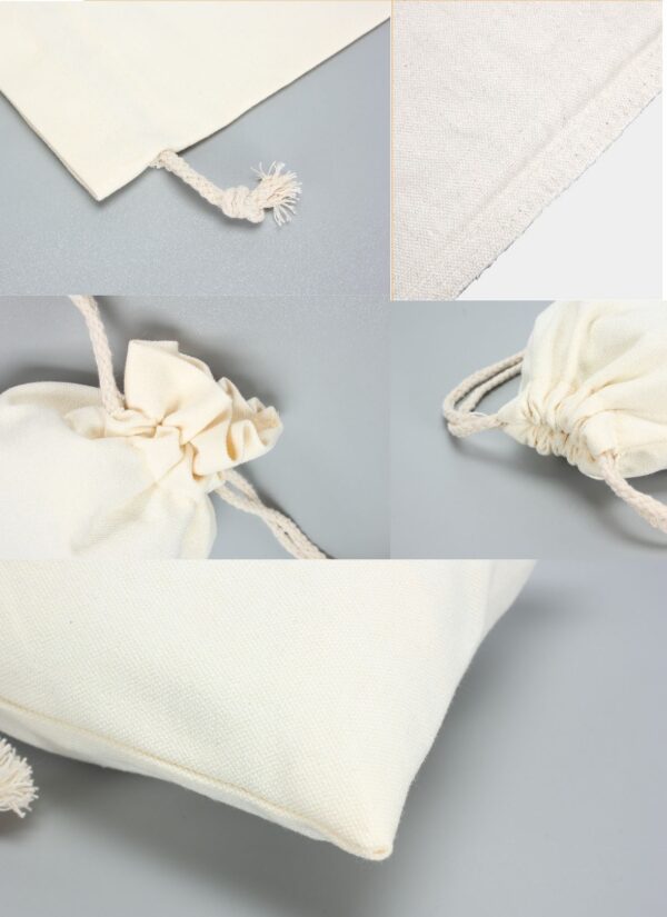 BPAS001-03 Custom Cotton Drawstring Bags for Gift Packaging and Promotional Use