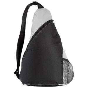 BPAS005-03 Custom Sling Backpacks with Zipper Pocket and Mesh Side Pocket