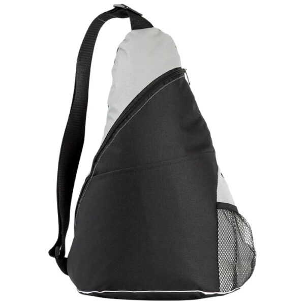 Mochilas de funda personalizadas com bolso com fecho de correr e bolso lateral em rede