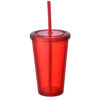 BPAS012-05 Custom Reusable BPA-Free AS Plastic Straw Tumbler Cup with Lid