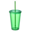 BPAS012-06 Custom Reusable BPA-Free AS Plastic Straw Tumbler Cup with Lid