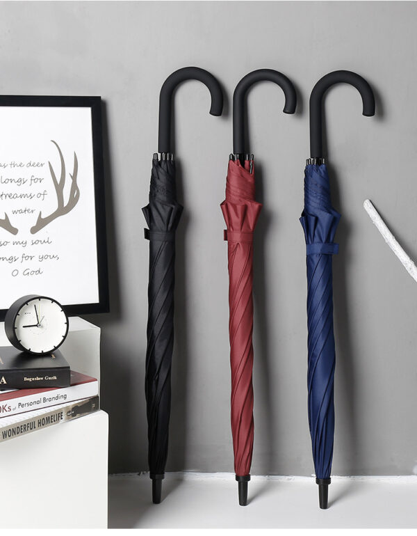 Custom Pongee Straight Handle Promotional Umbrella with Logo Printing