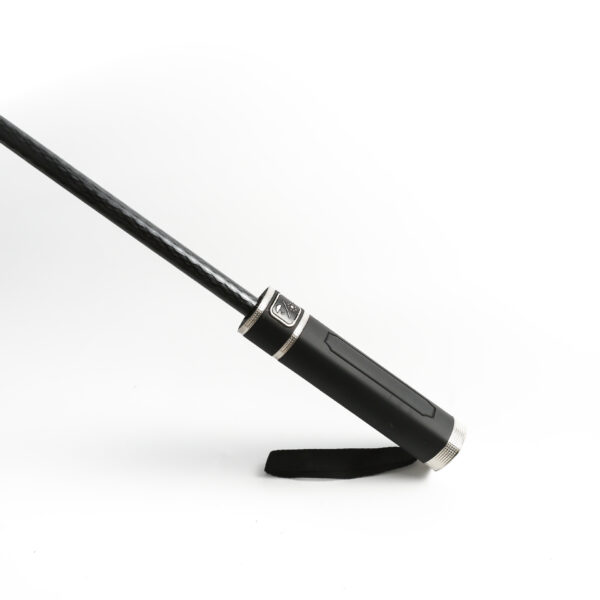 BPAS015-05 Custom Black Coated Straight Umbrella with Retractable Sleeve and Logo Printing