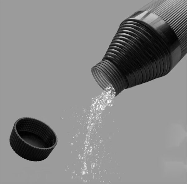 BPAS015-09 Custom Black Coated Straight Umbrella with Retractable Sleeve and Logo Printing