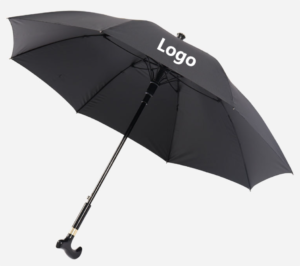 BPAS016-01 Custom Adjustable Walking Stick Umbrella with UV Protection and Logo Printing