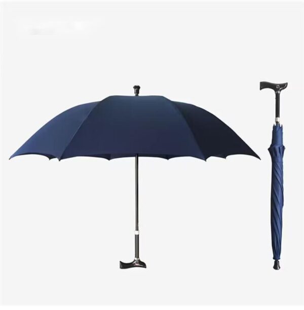 BPAS016-05 Custom Adjustable Walking Stick Umbrella with UV Protection and Logo Printing