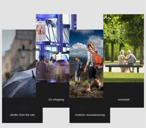 BPAS016-09 Custom Adjustable Walking Stick Umbrella with UV Protection and Logo Printing