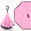 Custom Reverse Folding C-Handle Umbrella with Double Layer Windproof Design
