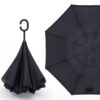 Custom Reverse Folding C-Handle Umbrella with Double Layer Windproof Design