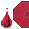 Custom Reverse Folding C-Handle Umbrella with Double Layer Windproof Design
