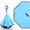 Custom Reverse Folding C-Handle Umbrella with Double Layer Windproof Design