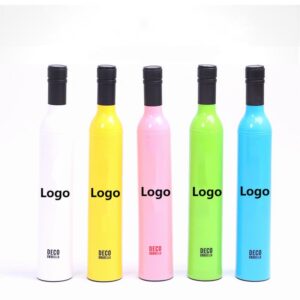 BPAS018-01 Custom Bottle Shape Compact Umbrella with Logo Printing