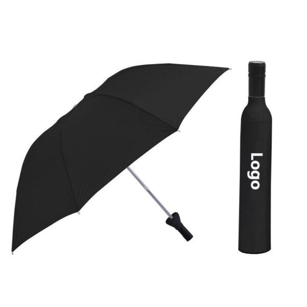 Custom Bottle Shape Compact Umbrella with Logo Printing