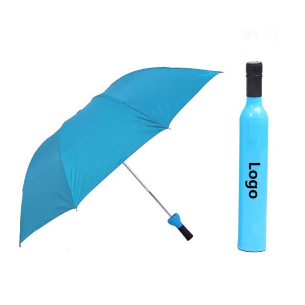 Custom Bottle Shape Compact Umbrella with Logo Printing