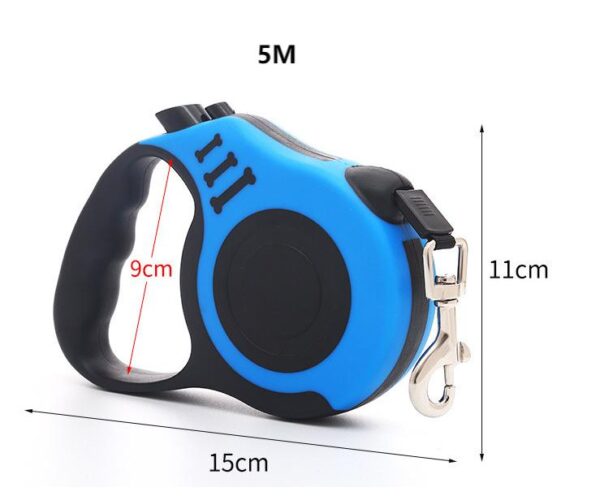 Custom Retractable Dog Leash with Soft Grip Handle and Logo