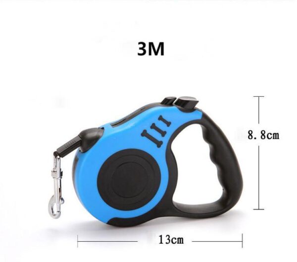 Custom Retractable Dog Leash with Soft Grip Handle and Logo
