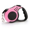 Custom Retractable Dog Leash with Soft Grip Handle and Logo