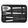 BPAS027-02 Kundenspezifisches 3-teiliges BBQ-Grillwerkzeug-Set mit Tragetasche